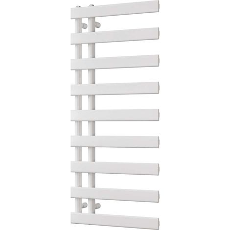 Agar - White Towel Radiator - H1156mm x W500mm (1/3)