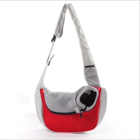 Sac de transport bandoulière pour chien et chat (40 x 22 x 10 cm) - Idéal pour les chiots et les chats. (1/5)