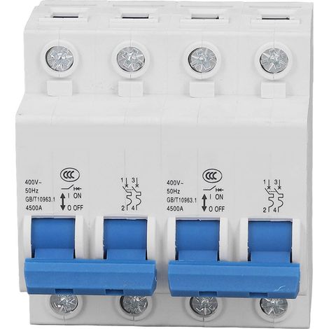 Interrupteur de Transfert Manuel pour Disjoncteur 400V AC 4500A, Commutateur Double Alimentation 63A pour Maison (1/5)