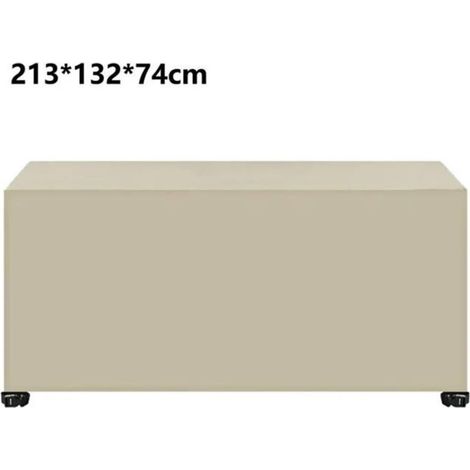 Waterproof 420D Oxford fabric cover, 213x132x74cm, for outdoor garden furniture, UV and dust resistant.