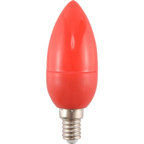 Rote LED-Kerzenlampe, Glückslampe, Wunderlampe, energiesparend, E14-Fassung (1/5)