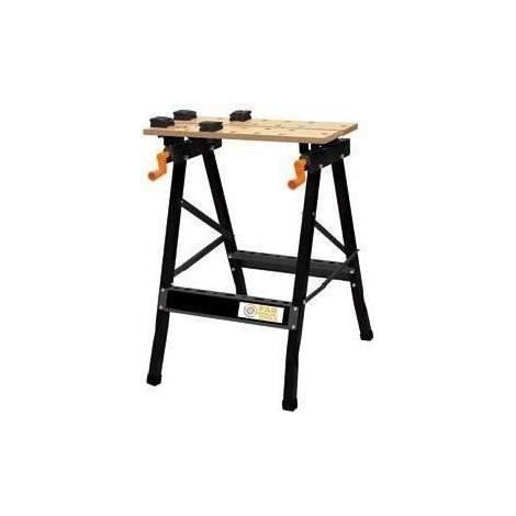 Klappbarer Tisch aus Holz und Metall, höhenverstellbar FARTOOLS ONE - WB 100 - Tragfähigkeit 100 kg - Höhe 83 cm (1/2)