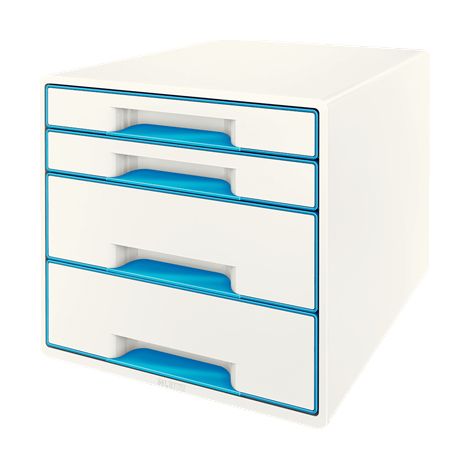 WOW Cube archivador organizador Poliestirol Azul, Blanco