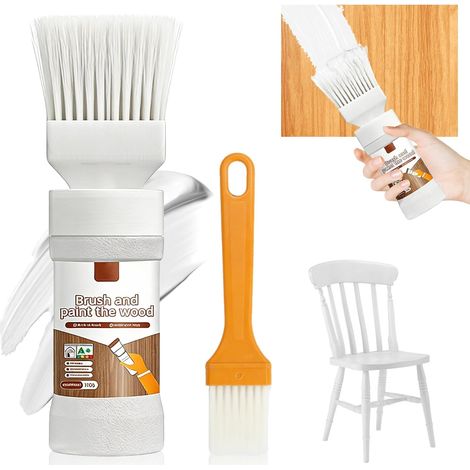 Rouleau à Peinture Blanche pour Murs, Meubles, Armoires, Bois et MéTal. Peinture Pour Meubles Sans Ponçage, Séchage Rapide, à Base D'eau, Pour Toutes Surfaces (1/5)