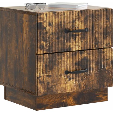 Maison Exclusive - Nachttisch Geräucherte Eiche 43 x 34,5 x 44,5