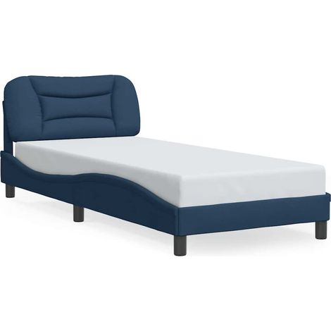 Maison Exclusive - Bettgestell ohne Matratze "Hvar" Blau 90x190 c