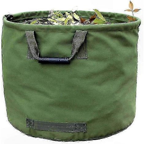 Sac à déchets de jardin extra large 32 gallons réutilisable pour le stockage des feuilles et de la pelouse avec deux poignées (1/4)