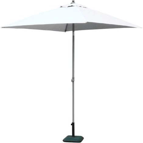 Parasol Cuadrado Mástil Central Aluminio Bar Hotel 2x2 Plutone