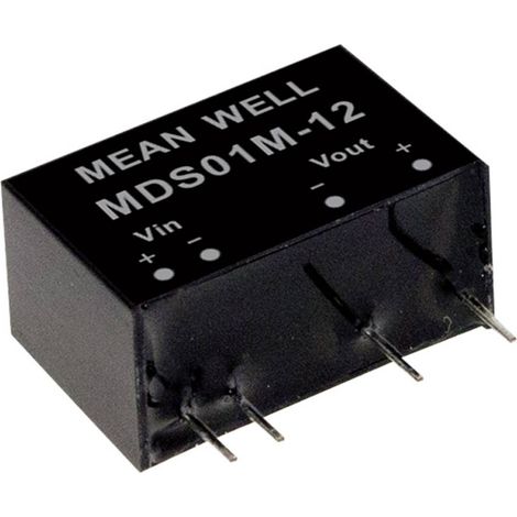 Module convertisseur CC/CC Mean Well MDS01N-12 Nbr. de sorties: 1 x 84 mA 1 W 1 pc(s) Q128592 (1/2)