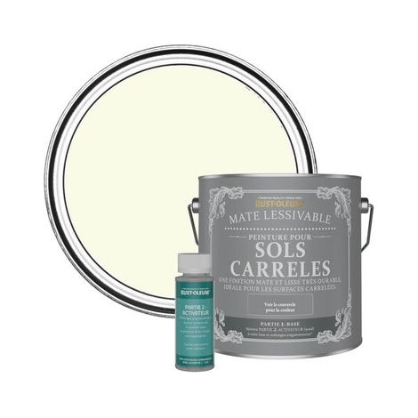 Peinture pour Sols Carrelés Mate Lessivable - Sablé (1/2)