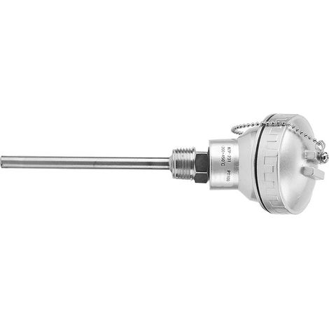 RTD PT100 Temperatursensor mit 1/2" NPT Gewinde und Thermoelementanschlusskopf (PT 100 mm) (1/5)