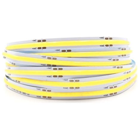 Striscia Led Cob Luce Bianca Bobina 50 Metri 24 V Strip Smd 600 Watt 6500k (1/4)