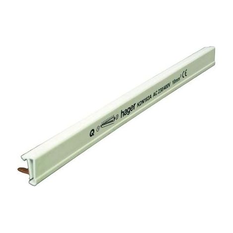 Barra colectora de peine de horquilla horizontal Hager 1P 10mm2 12M KDN163A