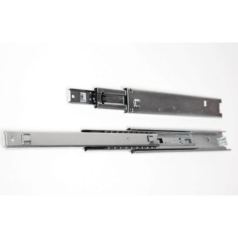 2 Stück Teleskopschiene Schubladenschiene 3 stufig 300x13x46 mm Schubladenauszug (1/5)
