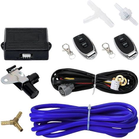 Ensemble de commande sans fil à distance pour vanne d'arrêt d'échappement à dépression de voiture (comme illustré) (1/5)