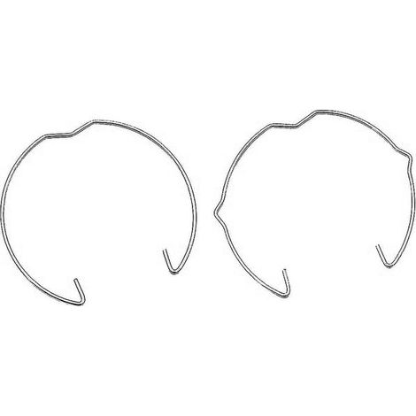 Lot de 30 bagues de verrouillage à ressort pour douilles GU10 et MR16, diamètre 50 mm, pour spots encastrés, lampes LED et halogènes. (1/5)