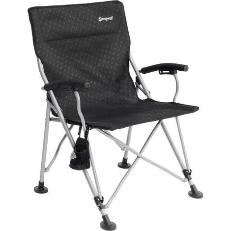 Outwell Campo XL Chaise de camping noire confortable