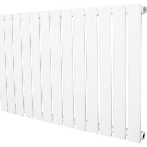 Radiatore Orizzontale Design Piatto Colonna Singola Bianco 600x910 mm (1/5)