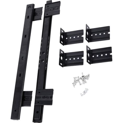 Glissières de tiroir, 1 paire guides pour meubles, plateaux rangement (1/5)