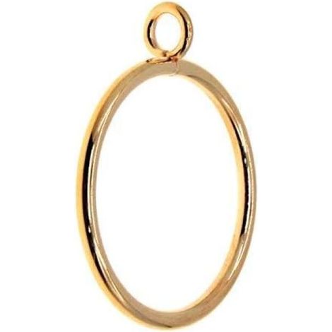 Gold,20PCs Curtain Rings, Drapery Curtain Rings with Eyelet 1.77 inch Inner Diameter Metal Roman Drape Sliding Hanging Rings for Rods Hanger Accessories. (1/5)