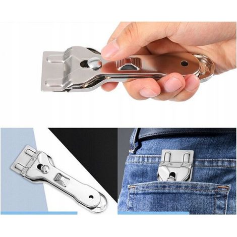 Cobye- Grattoir pour plaque induction et vitrocéramique – Nettoyage des taches incrustées avec 6 lames de rechange (1/5)