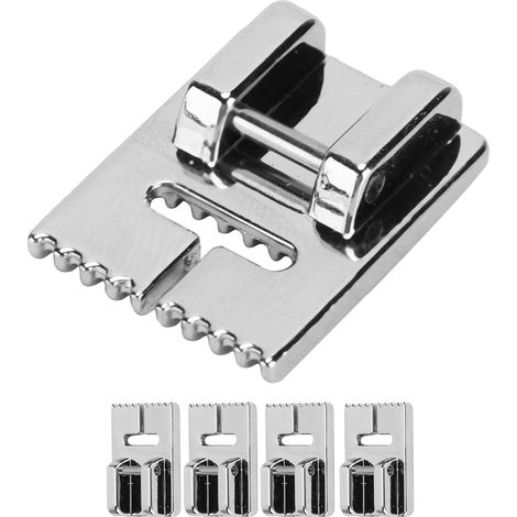 5 pièces Pieds de Buse pour Machine à Coudre Multifonctionnels, Accessoires de Matelassage à Neuf Rainures pour Ménage (1/5)
