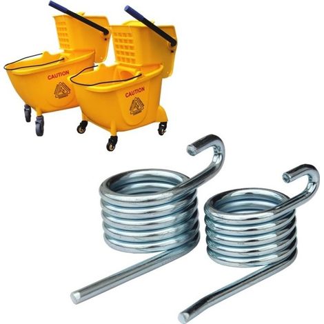 Lot de 2 Ressorts pour Seau à Essorage - Pièces de Rechange pour Mécanisme de Torsion de Serpillière, Compatibles avec la Plupart des Seaux à Essorage à Ressort (Type Ressort Hélicoïdal/à Torsion) (1/4)