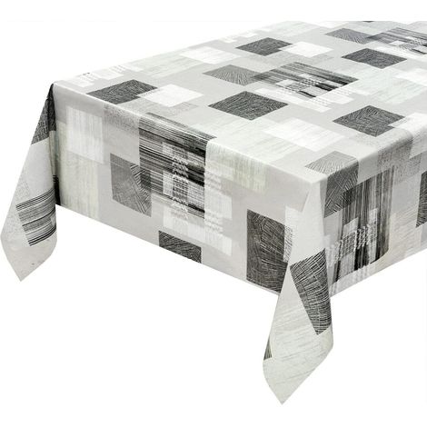 Tovaglia Antimacchia Cucina Moderna Tela Cerata Felpata Proteggi Copri Tavolo - 140x50 cm