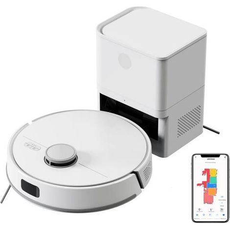 Robot Aspirateur Laveur - LIECTROUX - M70 PRO - 5000Pa - Station de Vidage Automatique - Laser (1/5)