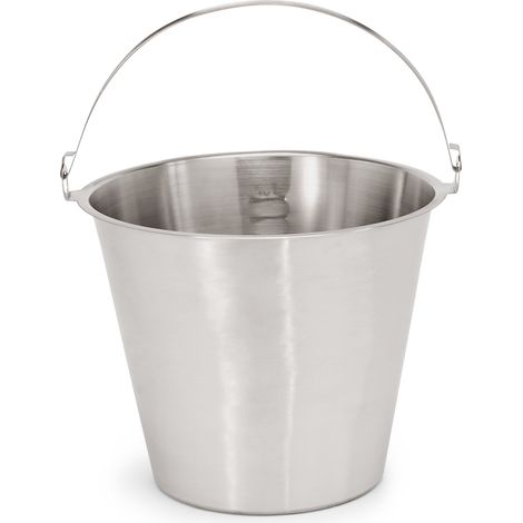 Seau en Acier au nickel-chrome 15 L H 350 mm - Was Germany