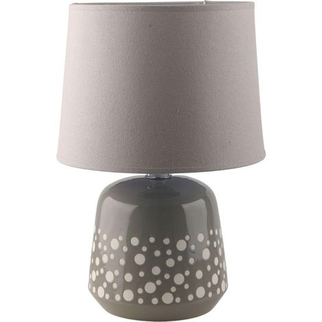 Lampada in ceramica con pois, 28H46 cm (1/2)