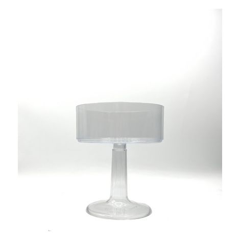 Bigiemme Contenitore Tondo Gambo Staccabile D 15 Cm H 17 Cm Trasparente (1/2)