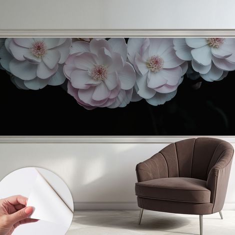 Tapete Selbstklebend - Fototapete mit Motiv - Wandtapete modern - Wandgestaltung Zarter Blumenstrauß 250x104 cm (1/5)