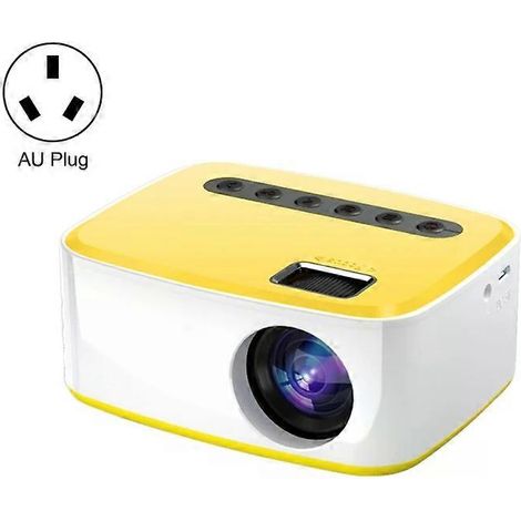 Projecteur LED portable - 320 x 240, 400 lumens, home cinéma, blanc/jaune (1/4)