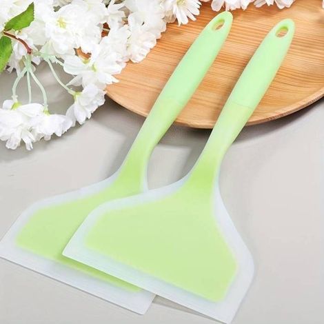 Spatule japonaise Tamagoyaki - Anti-rayures, résiste à 450°C - Idéale pour omelettes, crêpes et tous feux (1/5)