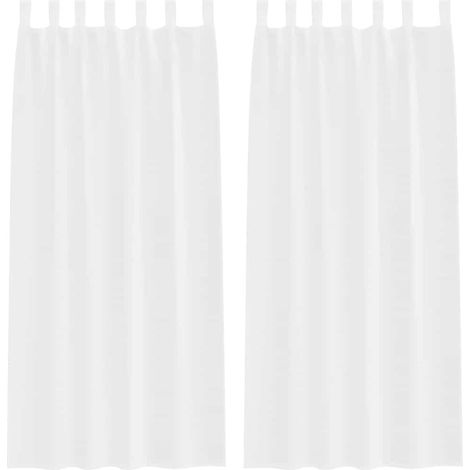 Maison Exclusive - Cortina de Voilé con cortinas 2 pcs 245 x 140