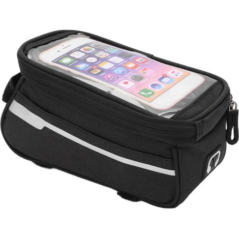 Sacoche de guidon étanche pour téléphone, housse de protection vélo tout-terrain en polyester (1/5)