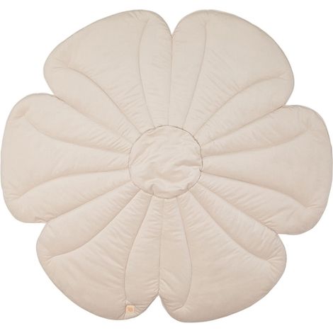 Tapis de sol fleur molletonné bébé enfant bloom house - Crème (1/5)