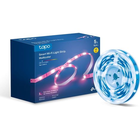 Bande LED Connectée WiFi L900A-5, Ruban LED RGB 5m, LED Chambre avec Synchronisation Musicale, Bande LED Intérieur Maison, Contrôle App, Intensité Variable (1/5)