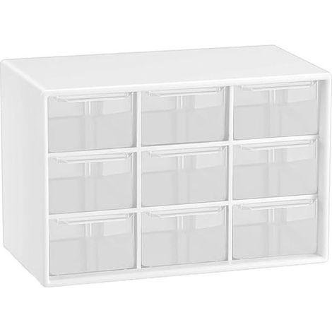 Schreibtisch-Organizer – 9 Schubladen – Weiß (1/5)
