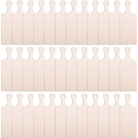 Mini Planche Découpage Bois avec Poignée, Petite Planche à Charcuterie Paddle Blank Aucunely (1/5)