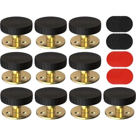JSSEVN - Adjustable and Self-Adhesive Furniture Feet, 10 pcs 33-40mm Adjustable Furniture Feet, Adjustable Furniture Feet with Anti-Scratch Pads, Adjustable Feet (1/5)