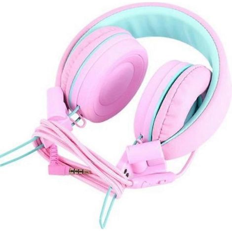 Casque audio pour enfants - Casque filaire pliable stéréo anti-nœuds avec prise jack 3,5 mm, supra-auriculaire, pour enfants/ados/garçons/filles, compatible avec smartphones, école, Kindle, voyages en (1/4)