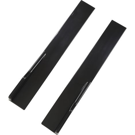 Paire de bas de caisse arrière brillant noir pour Honda Accord Civic, aileron diffuseur lèvre, kit 2 pièces, finition gloss, accessoire auto (1/5)