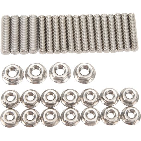 18-teiliger Ölwannenschraubensatz, Schrauben und Muttern aus gehärtetem Edelstahl 304, Ersatz für Chevy Small Block SBC 283, 327, 350 und 400 Motoren (1/5)