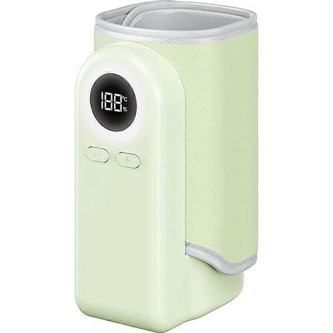 Tragbarer Babyflaschenwärmer, konstante Temperatur, mit isolierendem Deckel und Heizdeckel für Milch. (1/5)