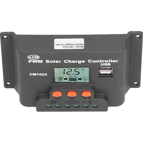 Solarregler mit LCD-Display, 12/24 V, automatischer USB-Doppelanschluss, PWM-einstellbarer Solarladeregler für die Industrie 20