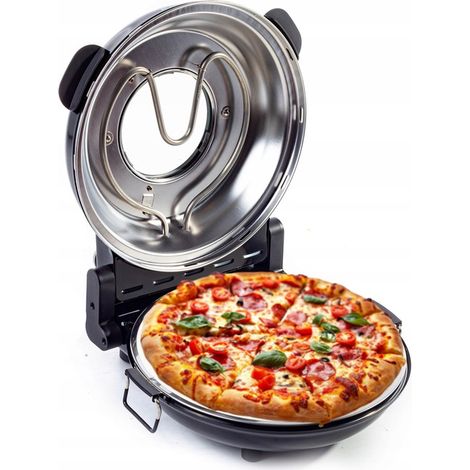 Elektrischer Pizzaofen für Zuhause RIWALL RPZZ-01 STONE 420°C 1200W 2x Klingen