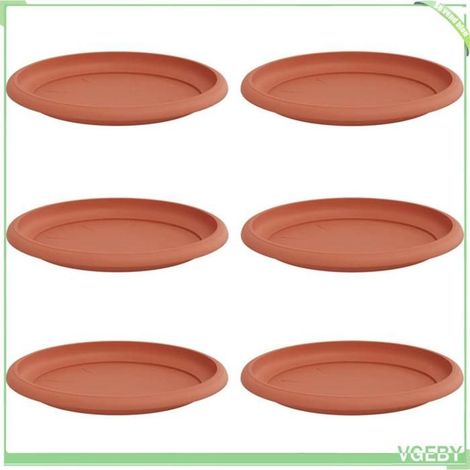 Plateau à fleurs - FAFEICY - 42020302 - Rond Ø19 cm - Plastique - Pack de 6 (1/5)