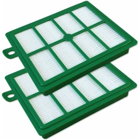Filtro de salida de aire apto para aspiradoras Philips FC8760/FC8761/FC9710/FC8766 (verde, 2 unidades).